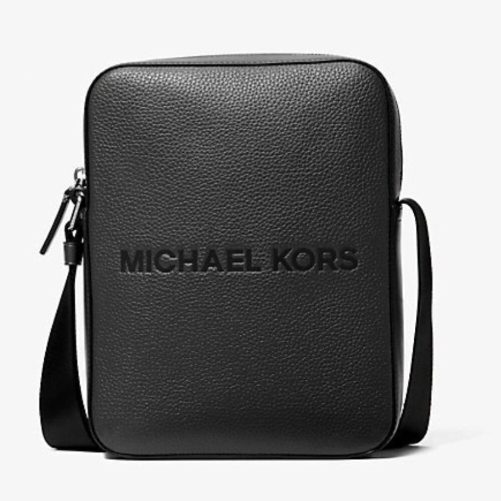 NWT Michael Kors Unisex Embossed Leather Cooper Reporter Bag